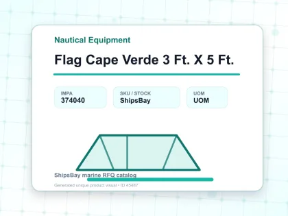 Flag Cape Verde 3 Ft. X 5 Ft. - Nautical Equipment - IMPA 374040