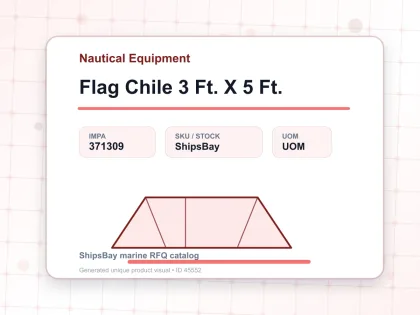 Flag Chile 3 Ft. X 5 Ft. - Nautical Equipment - IMPA 371309