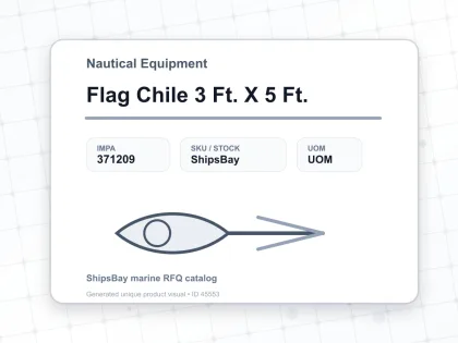Flag Chile 3 Ft. X 5 Ft. - Nautical Equipment - IMPA 371209