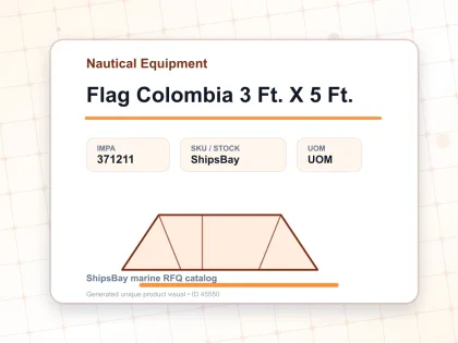 Flag Colombia 3 Ft. X 5 Ft. - Nautical Equipment - IMPA 371211