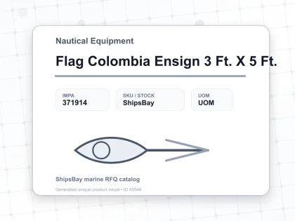 Flag Colombia Ensign 3 Ft. X 5 Ft. - Nautical Equipment - IMPA 371914