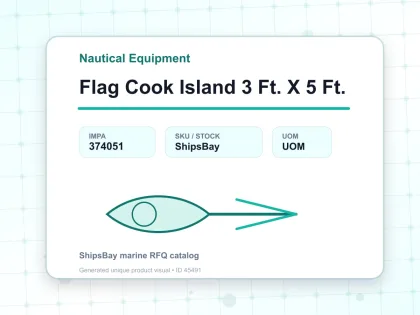Flag Cook Island 3 Ft. X 5 Ft. - Nautical Equipment - IMPA 374051