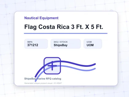 Flag Costa Rica 3 Ft. X 5 Ft. - Nautical Equipment - IMPA 371212