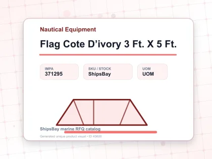 Flag Cote D’ivory 3 Ft. X 5 Ft. - Nautical Equipment - IMPA 371295