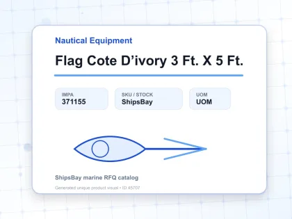 Flag Cote D’ivory 3 Ft. X 5 Ft. - Nautical Equipment - IMPA 371155