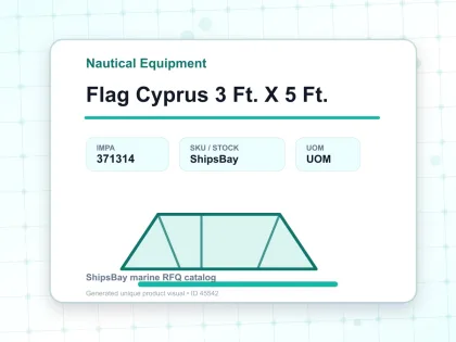 Flag Cyprus 3 Ft. X 5 Ft. - Nautical Equipment - IMPA 371314