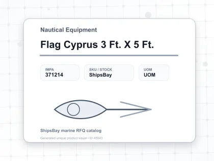 Flag Cyprus 3 Ft. X 5 Ft. - Nautical Equipment - IMPA 371214