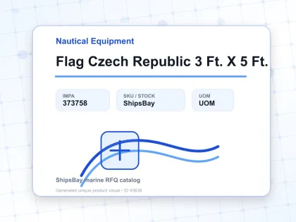 Flag Czech Republic 3 Ft. X 5 Ft. - Nautical Equipment - IMPA 373758