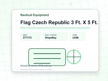 Flag Czech Republic 3 Ft. X 5 Ft. - Nautical Equipment - IMPA 371113
