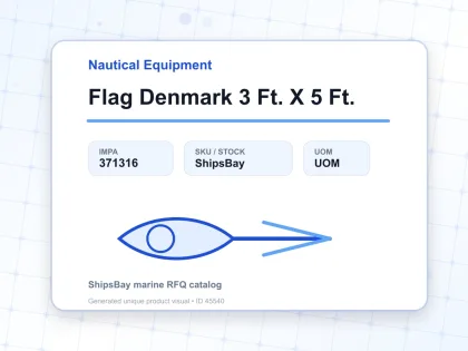 Flag Denmark 3 Ft. X 5 Ft. - Nautical Equipment - IMPA 371316