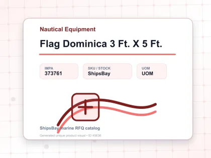 Flag Dominica 3 Ft. X 5 Ft. - Nautical Equipment - IMPA 373761