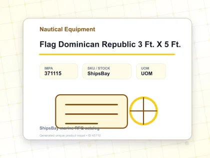Flag Dominican Republic 3 Ft. X 5 Ft. - Nautical Equipment - IMPA 371115