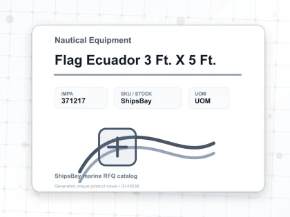 Flag Ecuador 3 Ft. X 5 Ft. - Nautical Equipment - IMPA 371217