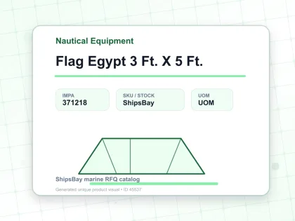 Flag Egypt 3 Ft. X 5 Ft. - Nautical Equipment - IMPA 371218