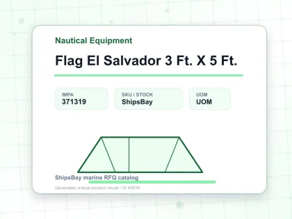 Flag El Salvador 3 Ft. X 5 Ft. - Nautical Equipment - IMPA 371319