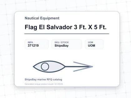 Flag El Salvador 3 Ft. X 5 Ft. - Nautical Equipment - IMPA 371219