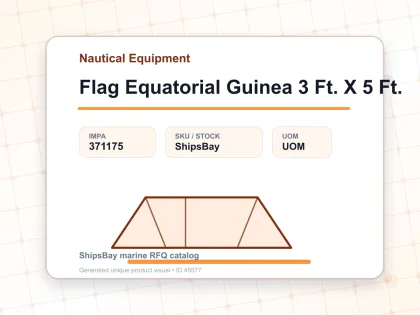 Flag Equatorial Guinea 3 Ft. X 5 Ft. - Nautical Equipment - IMPA 371175