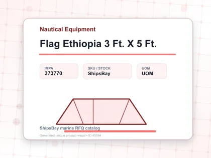 Flag Ethiopia 3 Ft. X 5 Ft. - Nautical Equipment - IMPA 373770