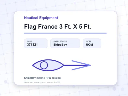 Flag France 3 Ft. X 5 Ft. - Nautical Equipment - IMPA 371321