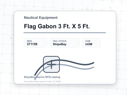 Flag Gabon 3 Ft. X 5 Ft. - Nautical Equipment - IMPA 371159