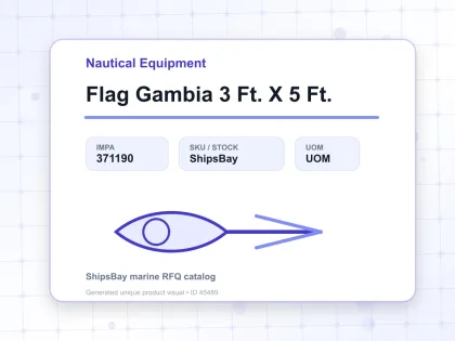 Flag Gambia 3 Ft. X 5 Ft. - Nautical Equipment - IMPA 371190