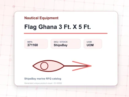 Flag Ghana 3 Ft. X 5 Ft. - Nautical Equipment - IMPA 371160
