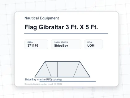 Flag Gibraltar 3 Ft. X 5 Ft. - Nautical Equipment - IMPA 371176
