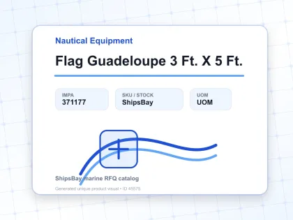 Flag Guadeloupe 3 Ft. X 5 Ft. - Nautical Equipment - IMPA 371177