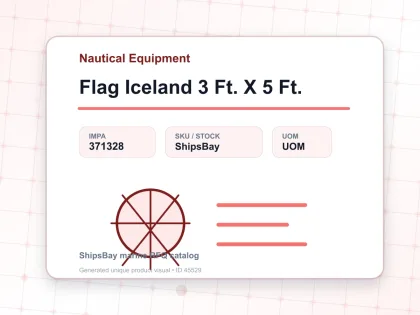 Flag Iceland 3 Ft. X 5 Ft. - Nautical Equipment - IMPA 371328