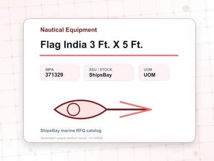 Flag India 3 Ft. X 5 Ft. - Nautical Equipment - IMPA 371329