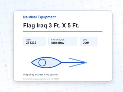 Flag Iraq 3 Ft. X 5 Ft. - Nautical Equipment - IMPA 371332