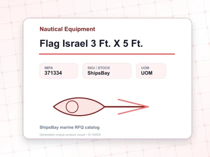 Flag Israel 3 Ft. X 5 Ft. - Nautical Equipment - IMPA 371334