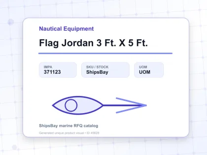 Flag Jordan 3 Ft. X 5 Ft. - Nautical Equipment - IMPA 371123