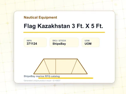 Flag Kazakhstan 3 Ft. X 5 Ft. - Nautical Equipment - IMPA 371124