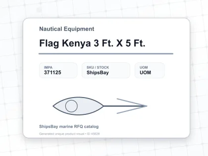 Flag Kenya 3 Ft. X 5 Ft. - Nautical Equipment - IMPA 371125