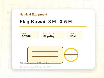 Flag Kuwait 3 Ft. X 5 Ft. - Nautical Equipment - IMPA 371340