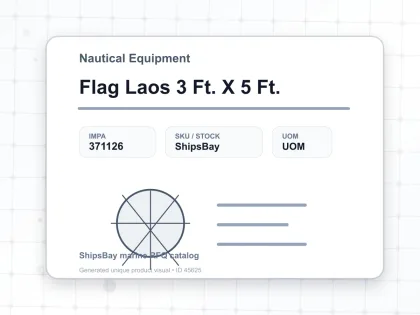 Flag Laos 3 Ft. X 5 Ft. - Nautical Equipment - IMPA 371126