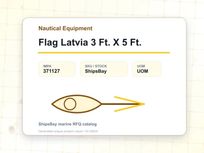 Flag Latvia 3 Ft. X 5 Ft. - Nautical Equipment - IMPA 371127