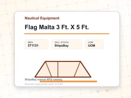 Flag Malta 3 Ft. X 5 Ft. - Nautical Equipment - IMPA 371131