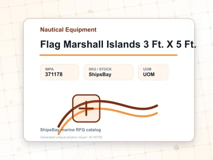 Flag Marshall Islands 3 Ft. X 5 Ft. - Nautical Equipment - IMPA 371178