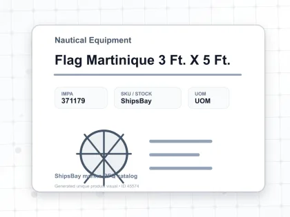Flag Martinique 3 Ft. X 5 Ft. - Nautical Equipment - IMPA 371179