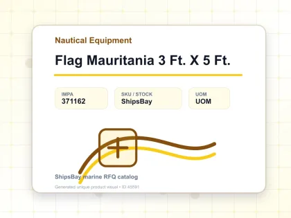 Flag Mauritania 3 Ft. X 5 Ft. - Nautical Equipment - IMPA 371162