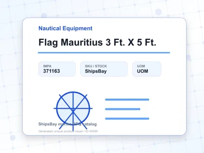 Flag Mauritius 3 Ft. X 5 Ft. - Nautical Equipment - IMPA 371163
