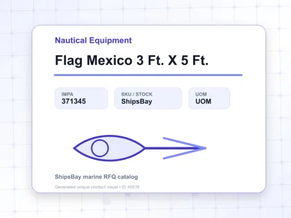 Flag Mexico 3 Ft. X 5 Ft. - Nautical Equipment - IMPA 371345
