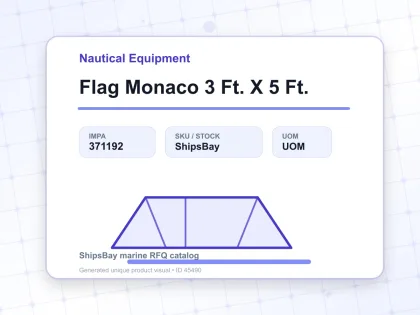 Flag Monaco 3 Ft. X 5 Ft. - Nautical Equipment - IMPA 371192