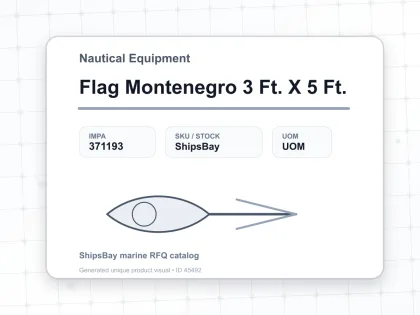 Flag Montenegro 3 Ft. X 5 Ft. - Nautical Equipment - IMPA 371193