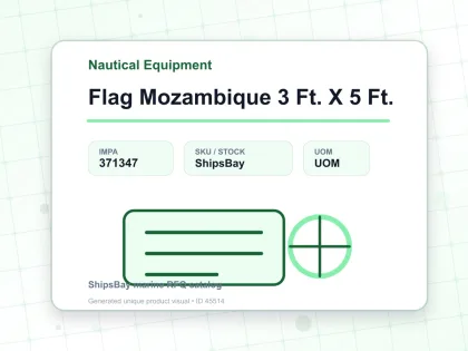 Flag Mozambique 3 Ft. X 5 Ft. - Nautical Equipment - IMPA 371347