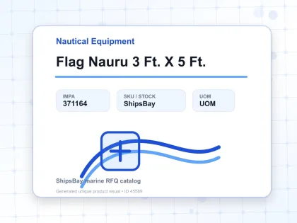Flag Nauru 3 Ft. X 5 Ft. - Nautical Equipment - IMPA 371164