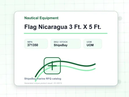 Flag Nicaragua 3 Ft. X 5 Ft. - Nautical Equipment - IMPA 371350