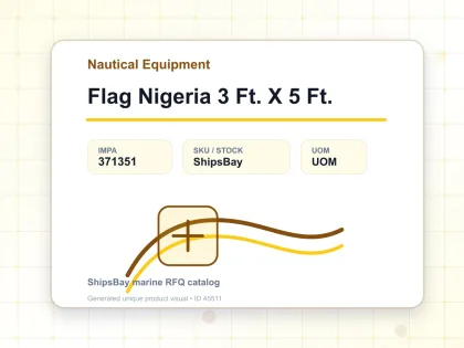Flag Nigeria 3 Ft. X 5 Ft. - Nautical Equipment - IMPA 371351